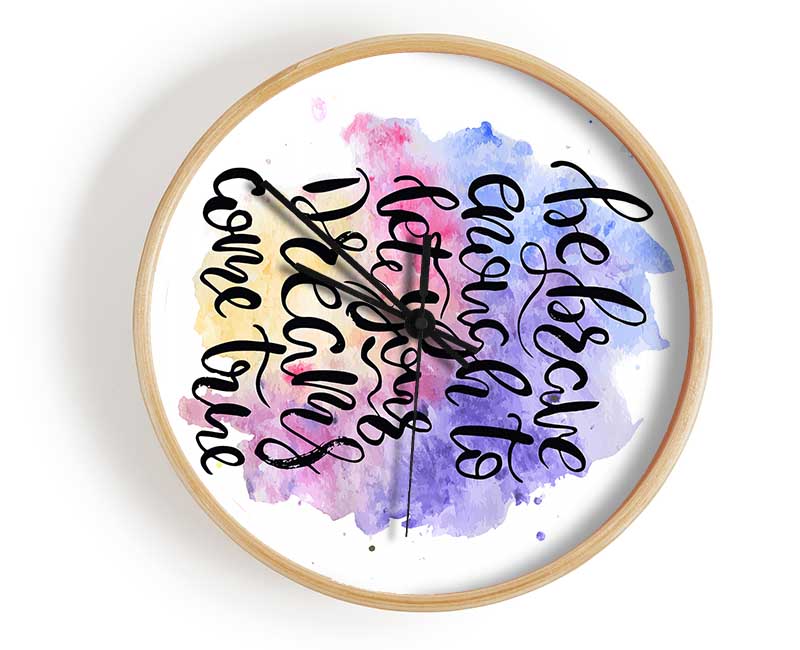 Be Brave Enough Clock - Wallart-Direct UK