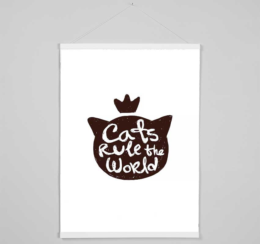 Cats Rule The World Hanging Poster - Wallart-Direct UK