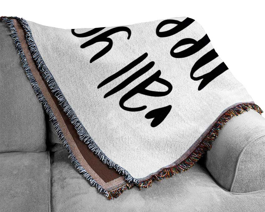 All You need Is Love Coffee 2 Woven Blanket