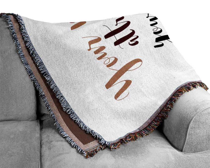 Your Vibe Attracts Your Tribe Woven Blanket