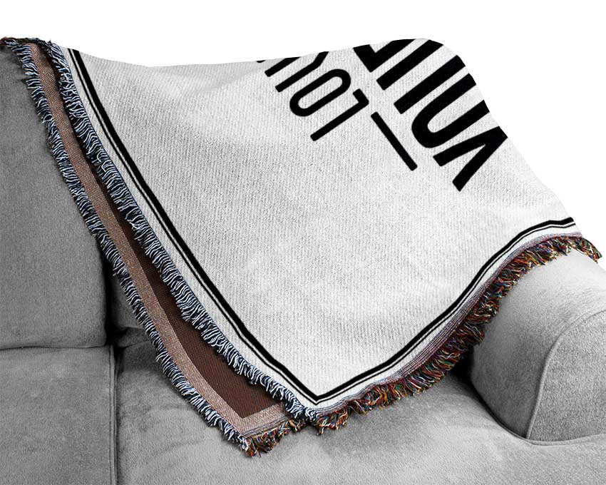 Love Yourself Enough Woven Blanket