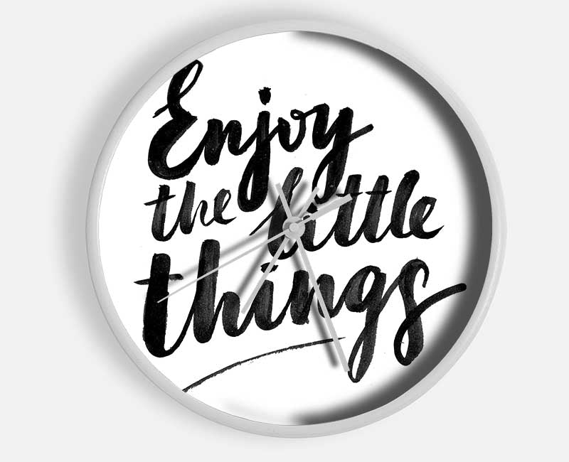 Enjoy The Little Things 4 Clock - Wallart-Direct UK