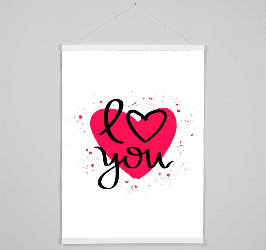 Love You 3 Hanging Poster - Wallart-Direct UK