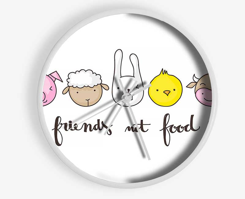 Friends Not Food Clock - Wallart-Direct UK