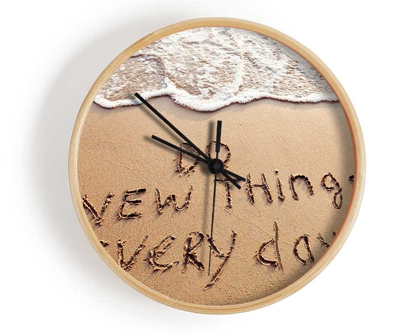 Do New Things Every Day Clock - Wallart-Direct UK