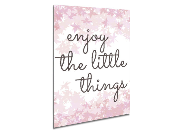 Enjoy The Little Things 5 Metal Print