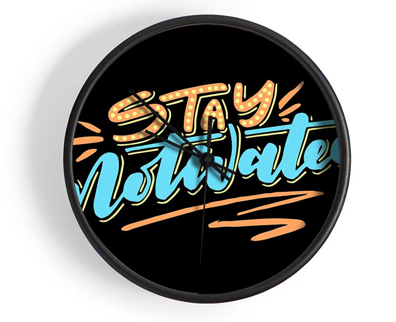 Stay Motivated Clock - Wallart-Direct UK