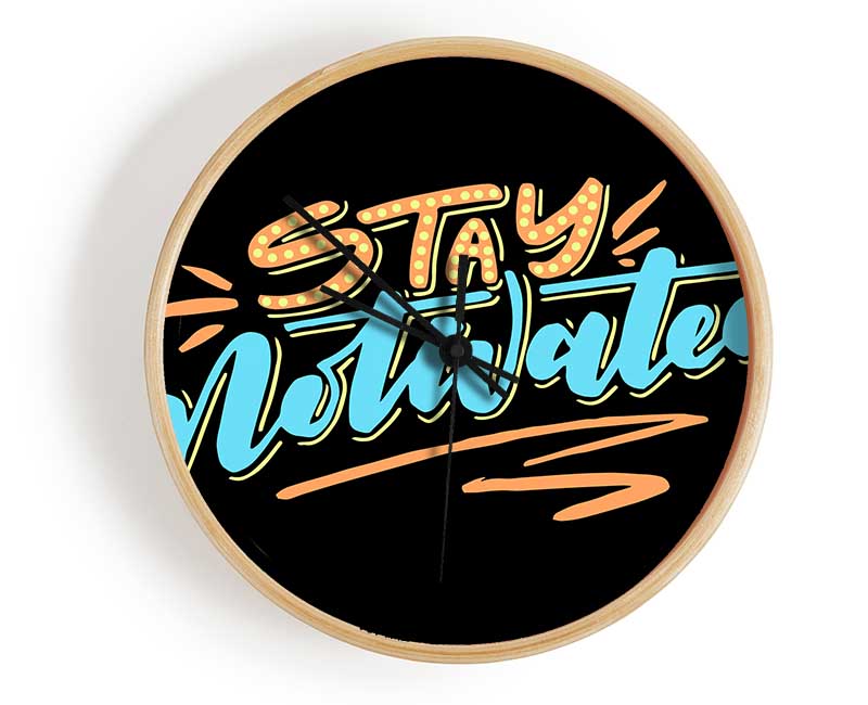 Stay Motivated Clock - Wallart-Direct UK