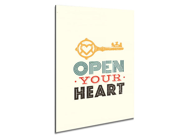 Open Your Heart Metal Print