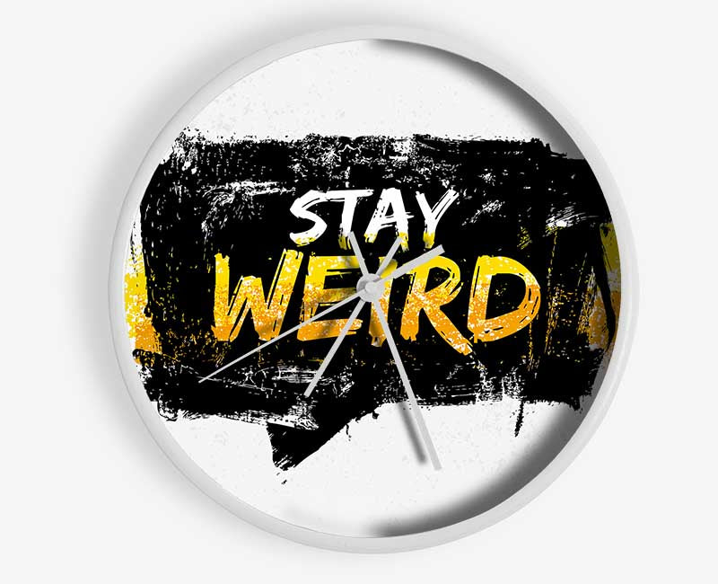 Stay Weird Clock - Wallart-Direct UK