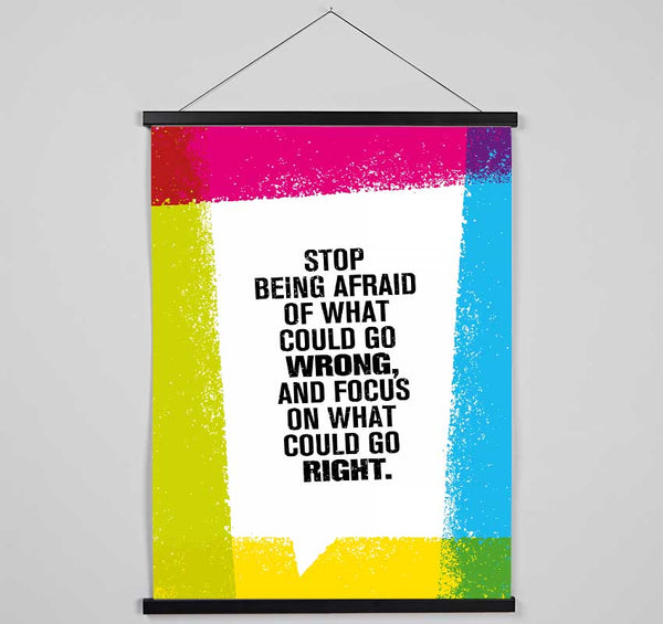 Focus On What Could Be Right Hanging Poster - Wallart-Direct UK