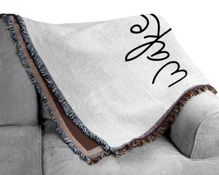 Wake Up And Smell The Coffee Woven Blanket