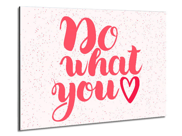 Do What You Love 2 Metal Print