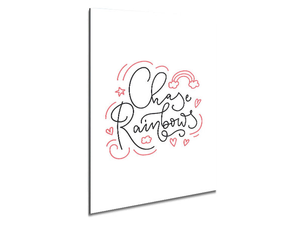Chase Rainbows Metal Print