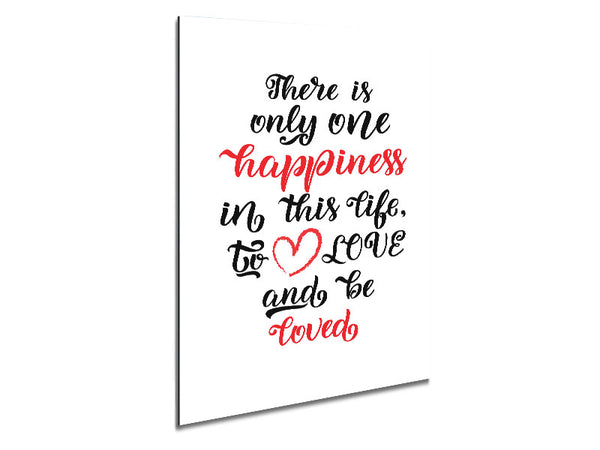 There Is Only One Happiness Metal Print