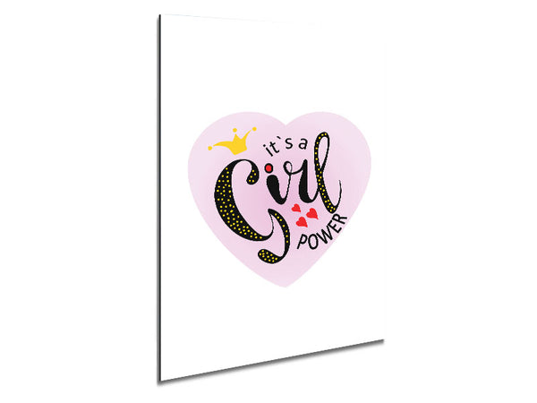 It's A Girl Power Metal Print