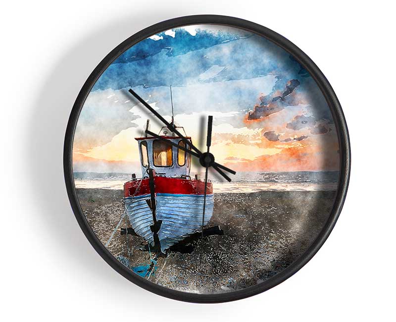 Sailboat Shores Clock - Wallart-Direct UK