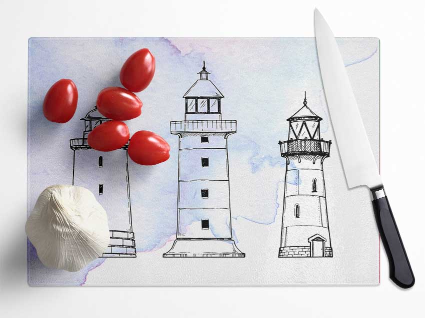 The Structure Of The Lighthouses Glass Chopping Board
