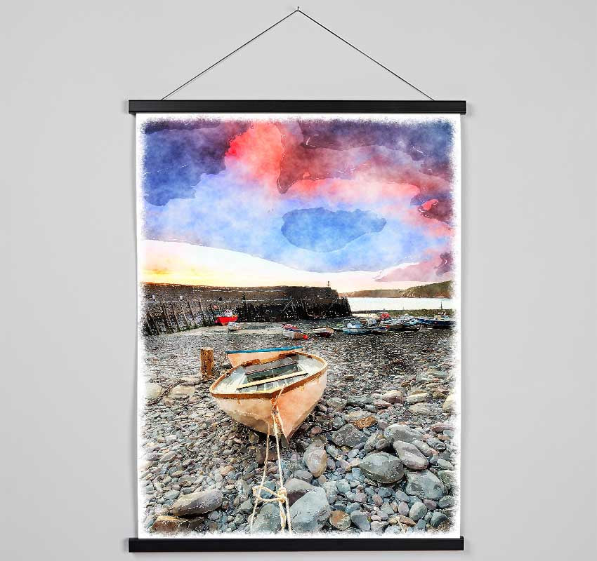 Waiting For The Estuary To Fill Hanging Poster - Wallart-Direct UK