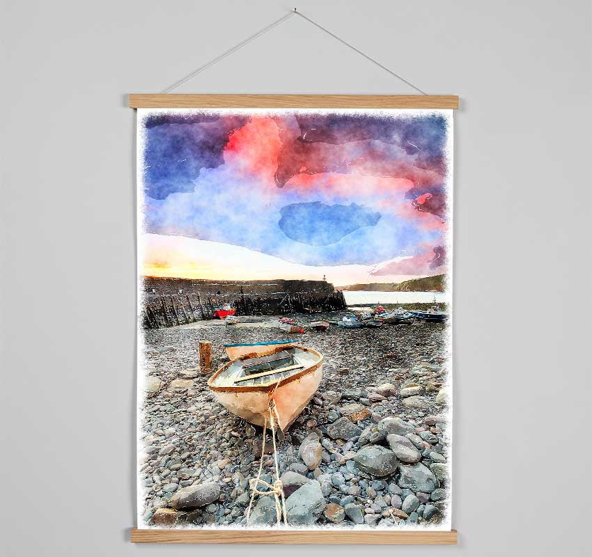 Waiting For The Estuary To Fill Hanging Poster - Wallart-Direct UK