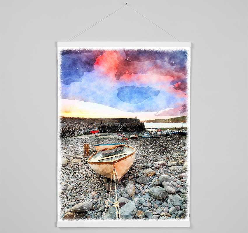 Waiting For The Estuary To Fill Hanging Poster - Wallart-Direct UK