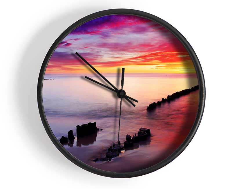 Tranquil Ocean Clock - Wallart-Direct UK