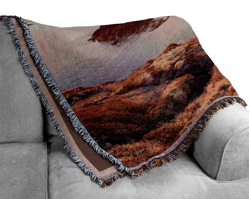 Mountain Sun Sparkle Woven Blanket