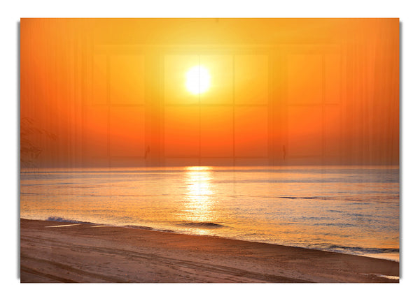 Orangefarbener Strandglanz