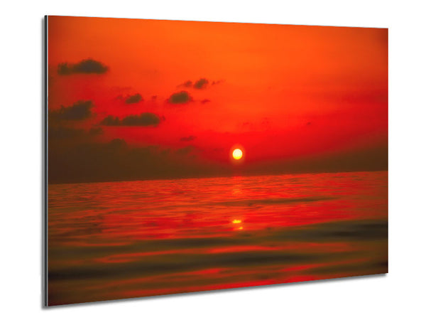 Perfect Red Sky Metal Print