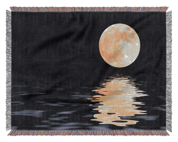 Perfect Moon Reflection Woven Blanket