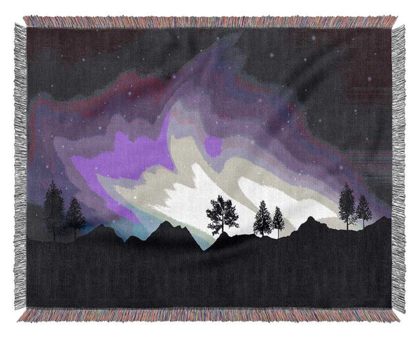 Northern Light Treeline Woven Blanket