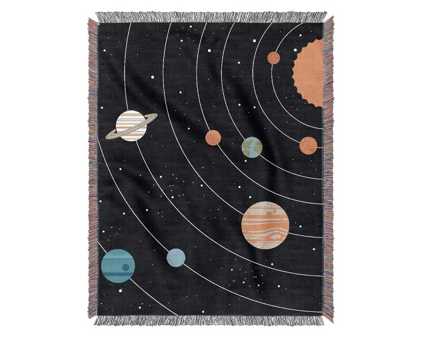 The Solar System 2 Woven Blanket