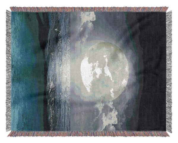 Perfect Moon Ocean Woven Blanket