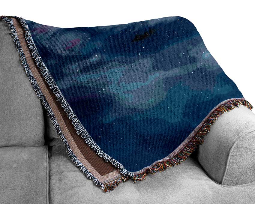 Swirl Of The Galaxies Woven Blanket