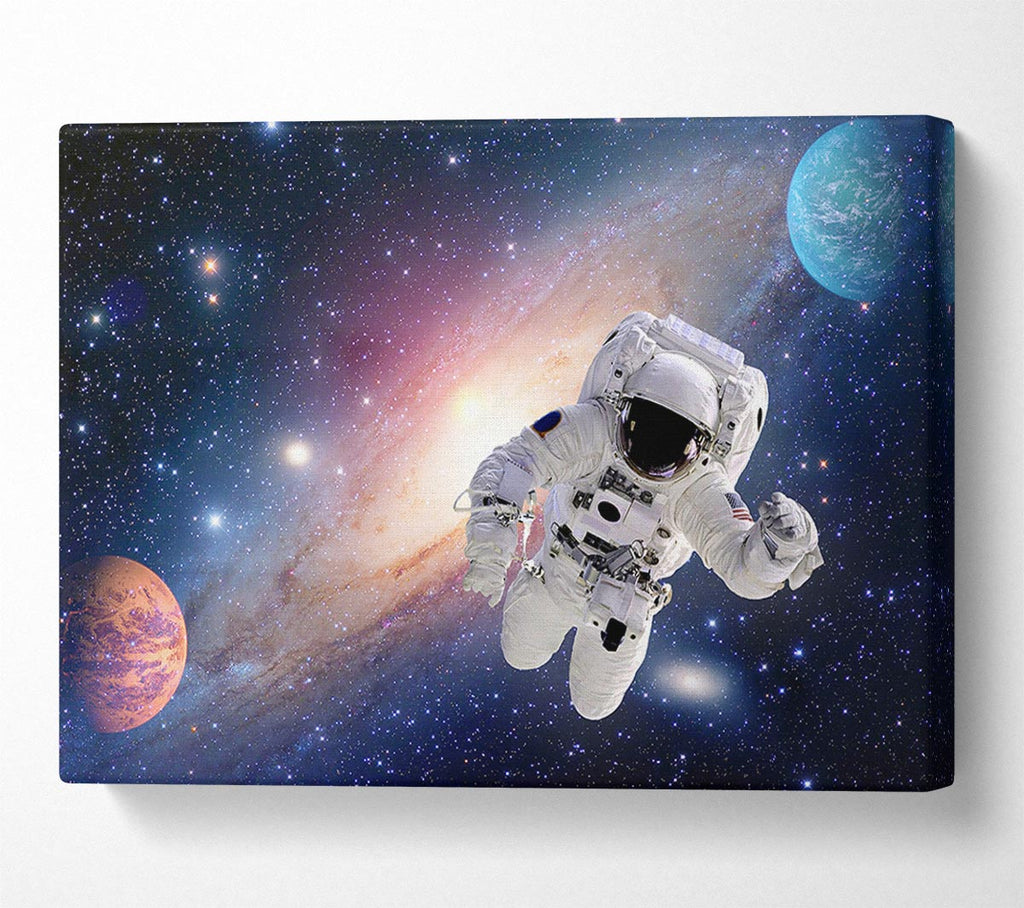 Picture of Spaceman In The Galaxy Canvas Print Wall Art
