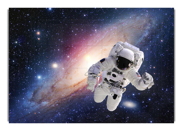 Astronaut, explodierender Stern