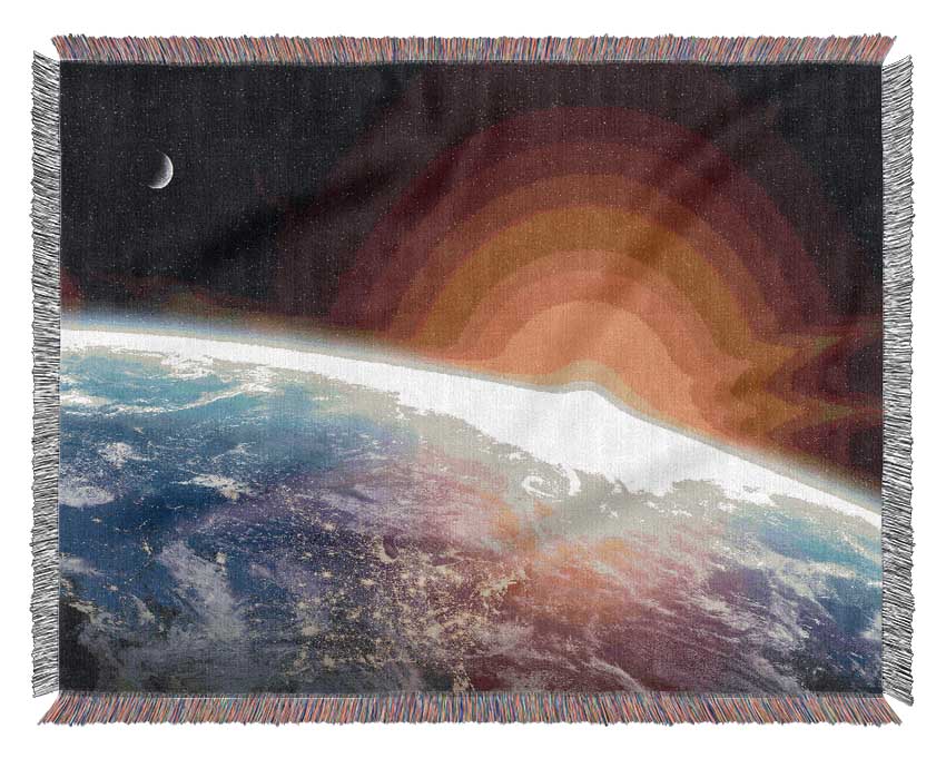 As The Sun Comes Up Over Earth Woven Blanket