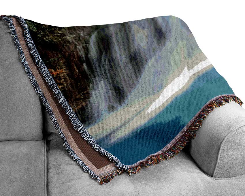Gentle Forest Waters Woven Blanket