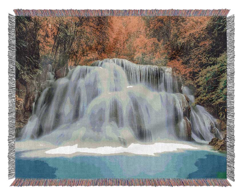Gentle Forest Waters Woven Blanket
