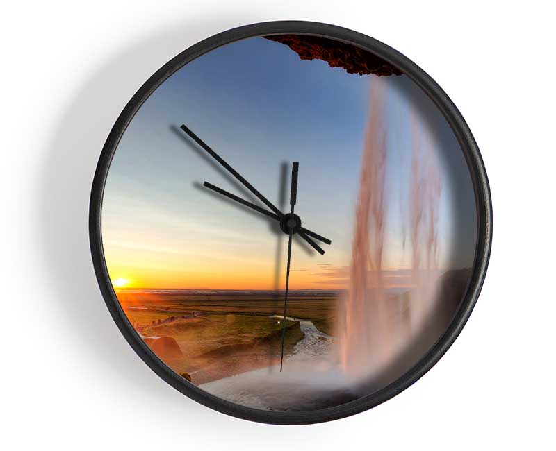 Stunning Sunset Clock - Wallart-Direct UK