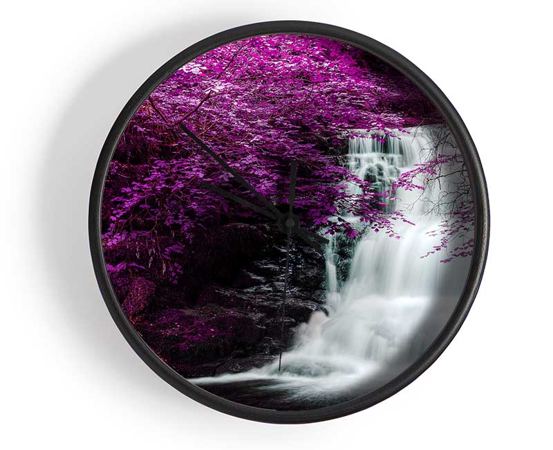Purple Tree Beauty Clock - Wallart-Direct UK