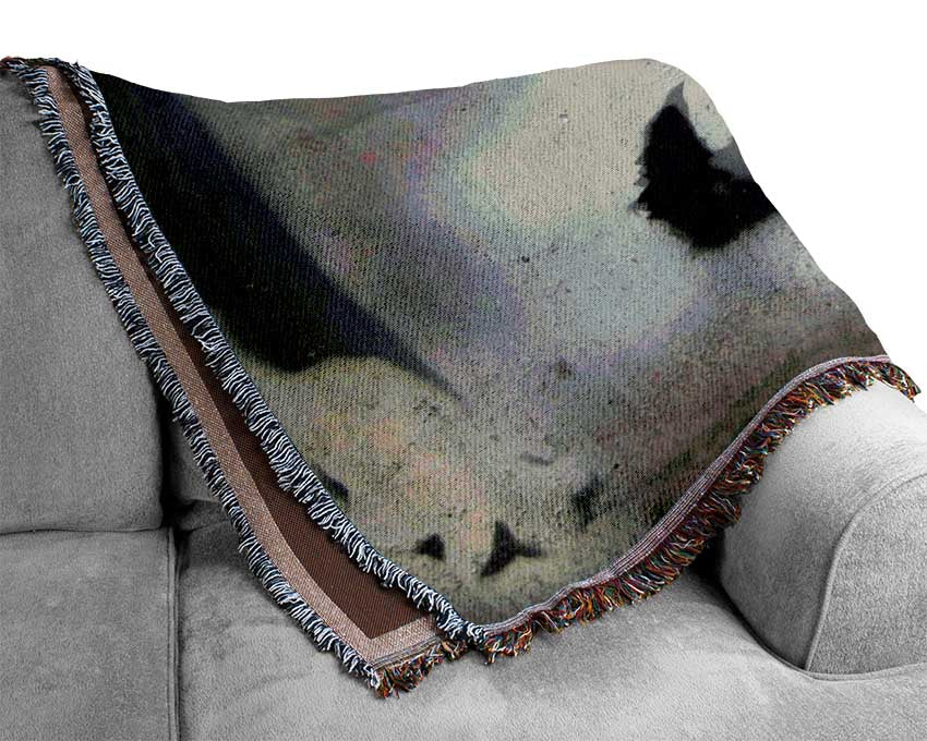 Be like Banksy Woven Blanket