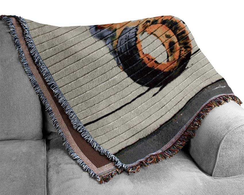 Fire tyre Woven Blanket