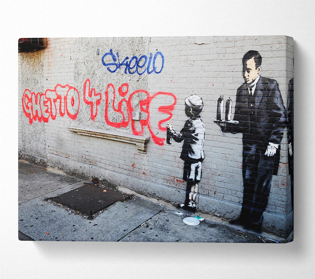 Picture of Ghetto for life Canvas Print Wall Art