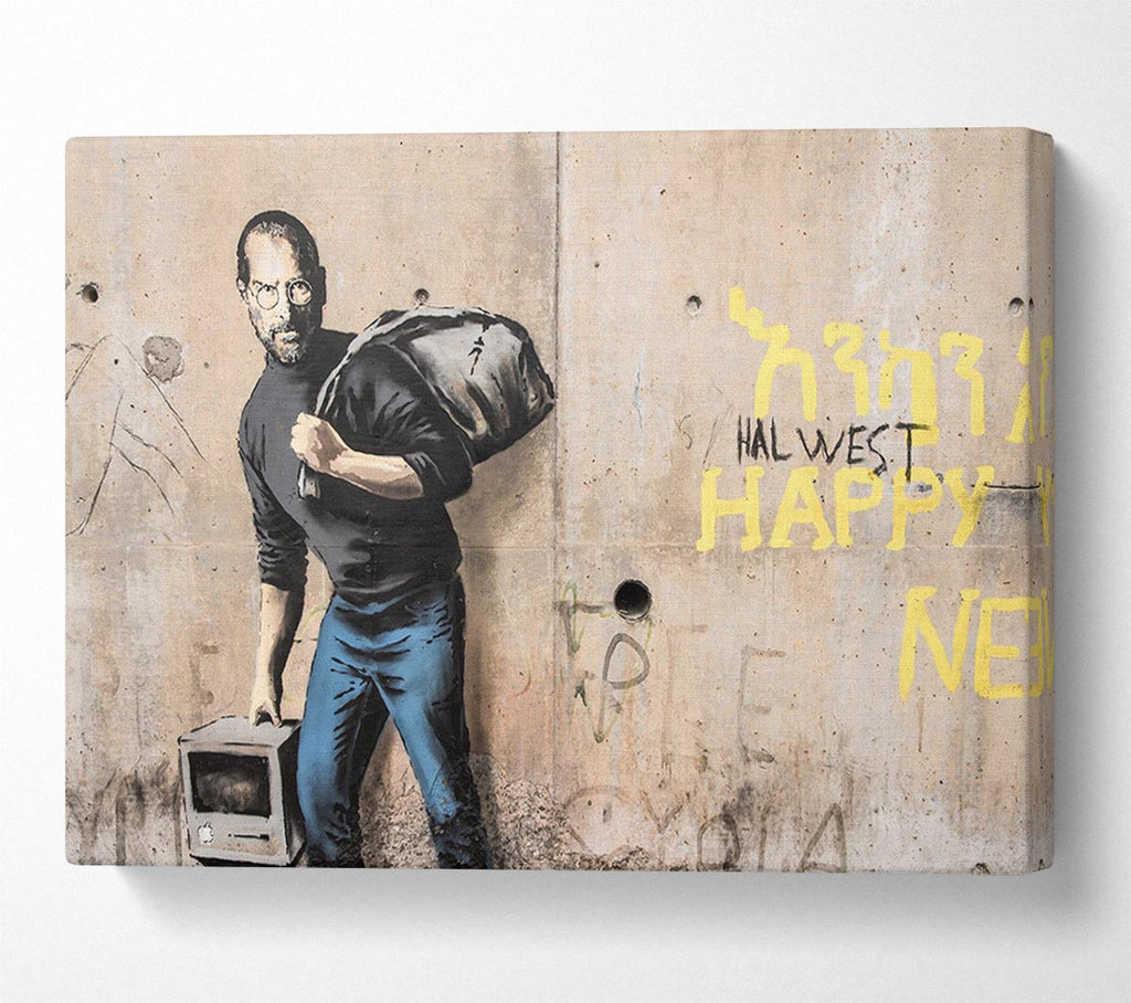 Picture of Steve Jobs imac Canvas Print Wall Art