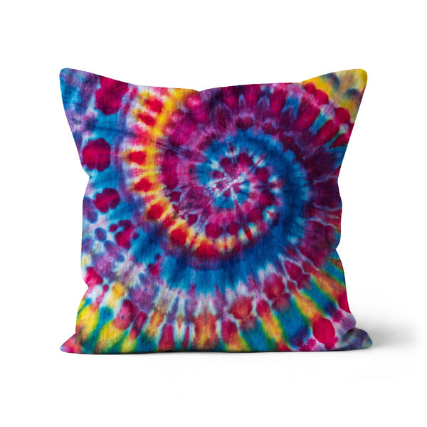 Tie Dye Swirl Abstract Cushion