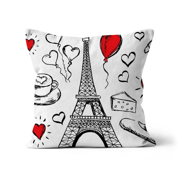 France Eiffel Tower Architecture Cushion