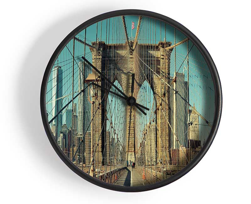 Amazing NYC Bridge Clock - Wallart-Direct UK