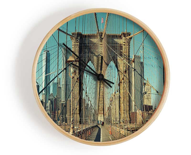 Amazing NYC Bridge Clock - Wallart-Direct UK