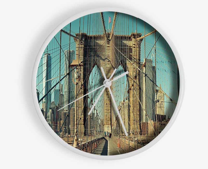 Amazing NYC Bridge Clock - Wallart-Direct UK